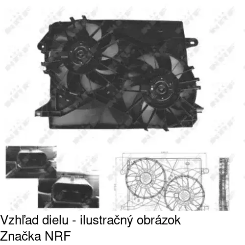 Ventilátory chladičov 243123W1 /POLCAR/ - obr. 1