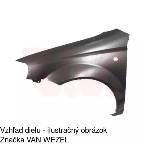 Predný blatník POLCAR 250001