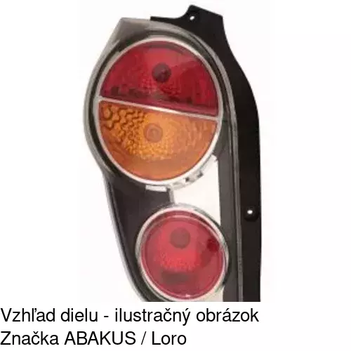 Zadné svetlo 2502870E /POLCAR/ - obr. 2