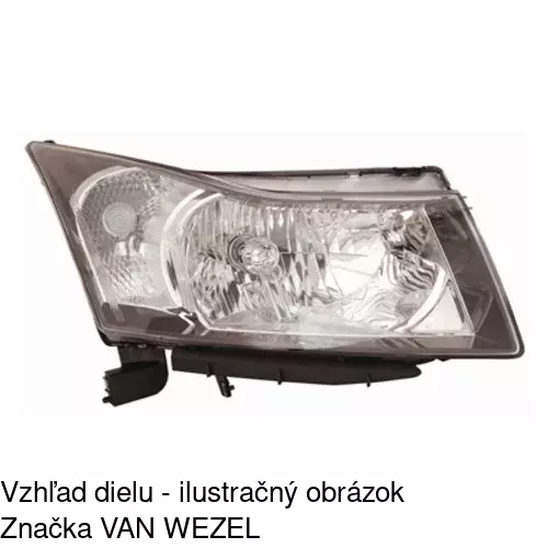 Hlavný reflektor 250810-E /POLCAR/ - obr. 2