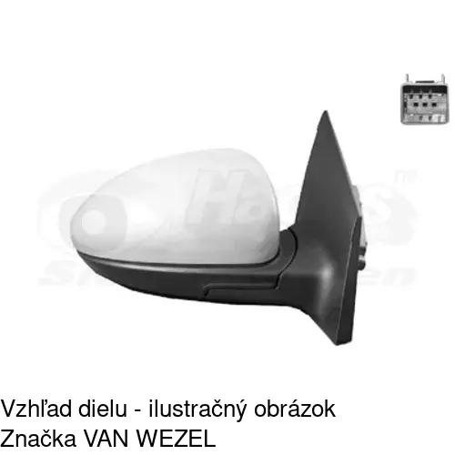 Vonkajšie zrkadlo 2508525M /POLCAR/ - obr. 5