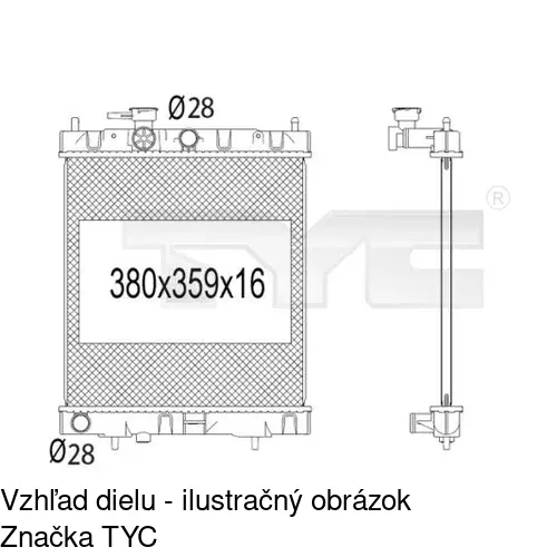 Chladiče vody 2705081K /POLCAR/