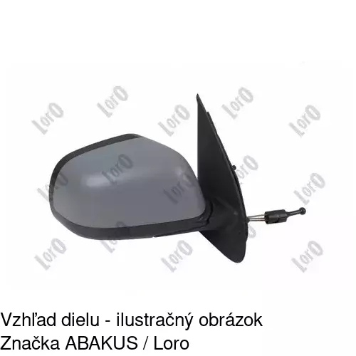 Vonkajšie zrkadlo 2708522S /POLCAR/ - obr. 2