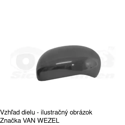Rám vonkajšieho zrkadla 271354TE /POLCAR/ - obr. 4