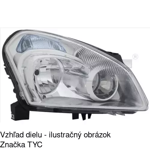 Hlavný reflektor 275909-H /POLCAR/ - obr. 2