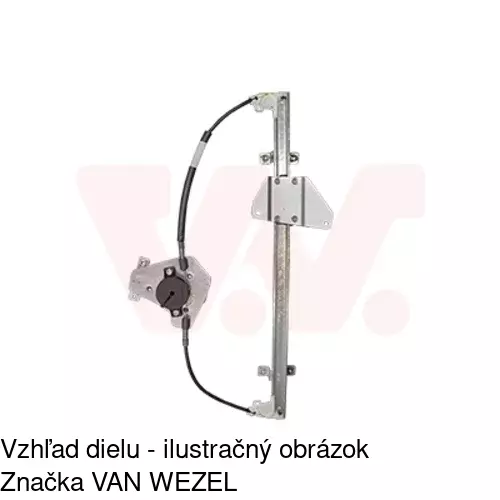 Mechanizmus sťahovania okna elektrický bez motora 2782PSG2 /POLCAR/ - obr. 1