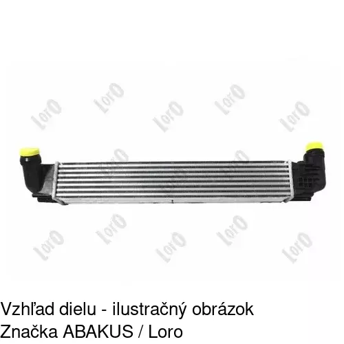 Chladiče vzduchu (Intercoolery) 2800J8-1 /POLCAR/ - obr. 3