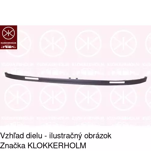 Spojler predného nárazníka POLCAR 280525