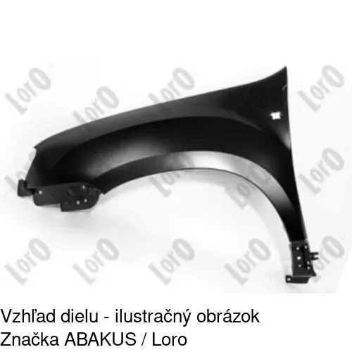 Predný blatník 282001 /POLCAR/ - obr. 1
