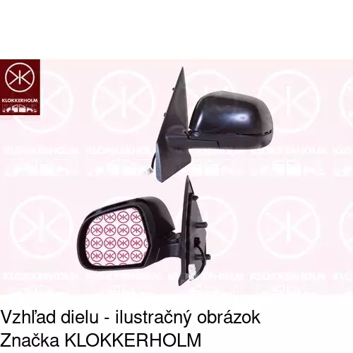 Vonkajšie zrkadlo 28U1514E /POLCAR/ - obr. 2