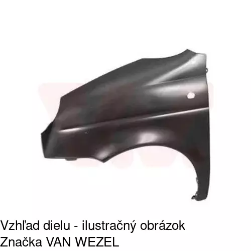 Predný blatník 290302 /POLCAR/ - obr. 2