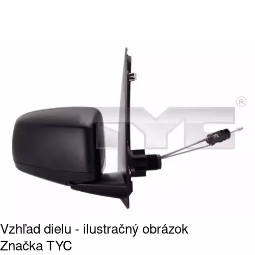 Vonkajšie zrkadlo 3003521M /POLCAR/ - obr. 4