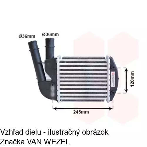 Chladiče vzduchu (Intercoolery) 3003J8-1 /POLCAR/ - obr. 4