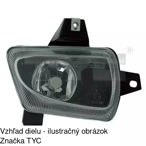 Hmlové svetlo - predné POLCAR 300529-E