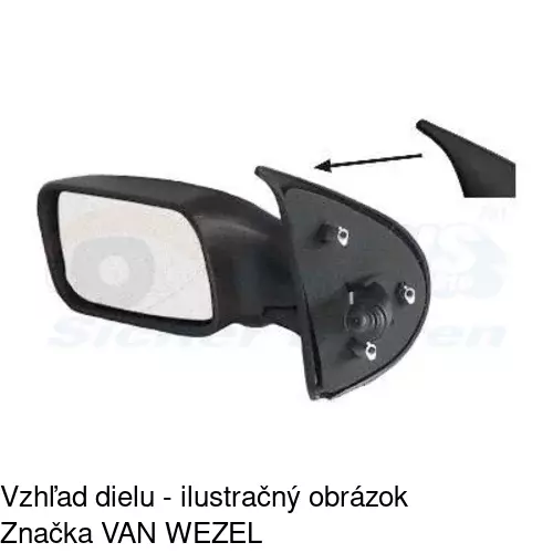 Vonkajšie zrkadlo 3017511E /POLCAR/ - obr. 3