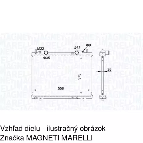 Chladiče vody 301808A6 /POLCAR/ - obr. 2