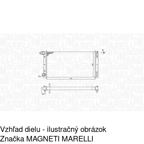 Chladiče vody 302208A4 /POLCAR/ - obr. 1