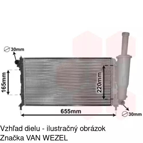 Chladiče vody 302208B6 /POLCAR/ - obr. 5