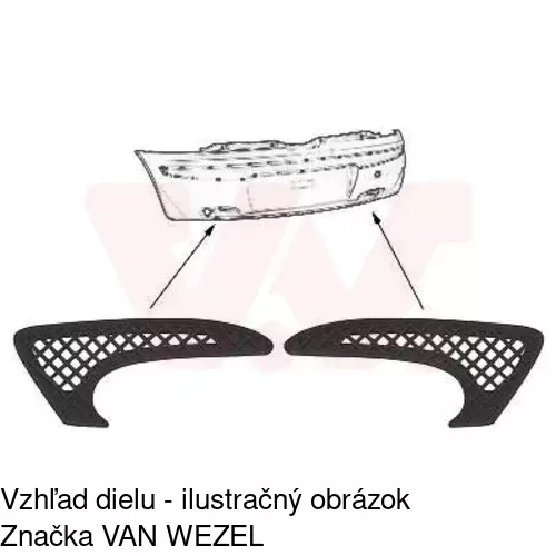 Kryt v nárazníku 302296-8 /POLCAR/ - obr. 1