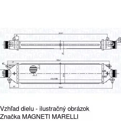 Chladiče vzduchu (Intercoolery) 3024J83X /POLCAR/ - obr. 2