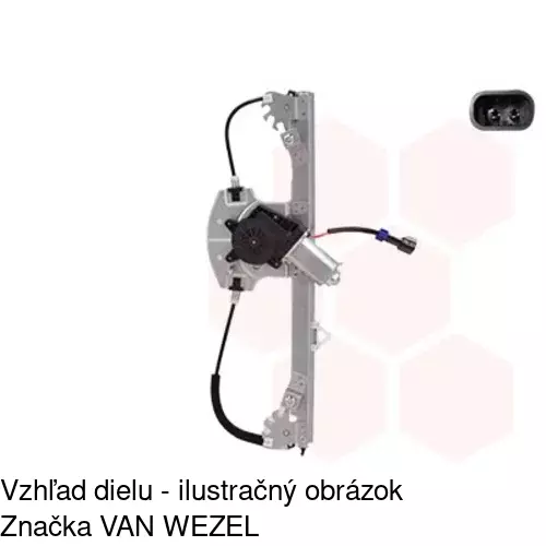 Elektrický mechanizmus okna dverí 3024PSE3 /POLCAR/ - obr. 3