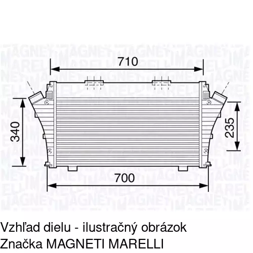 Chladiče vzduchu (Intercoolery) POLCAR 3029J81X