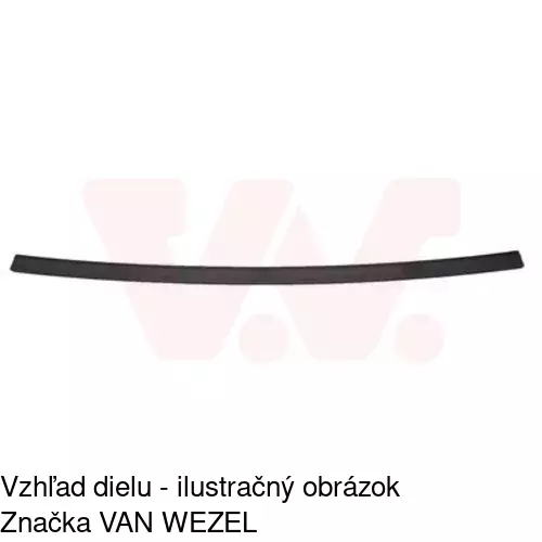 Spojler predného nárazníka POLCAR 303125