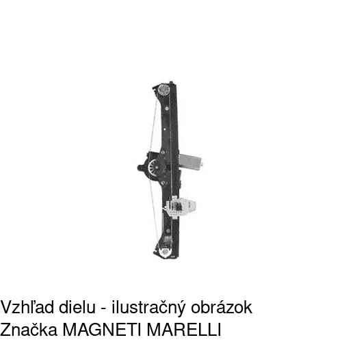 Mechanizmus sťahovania okna elektrický bez motora 3031PSG2 /POLCAR/ - obr. 1