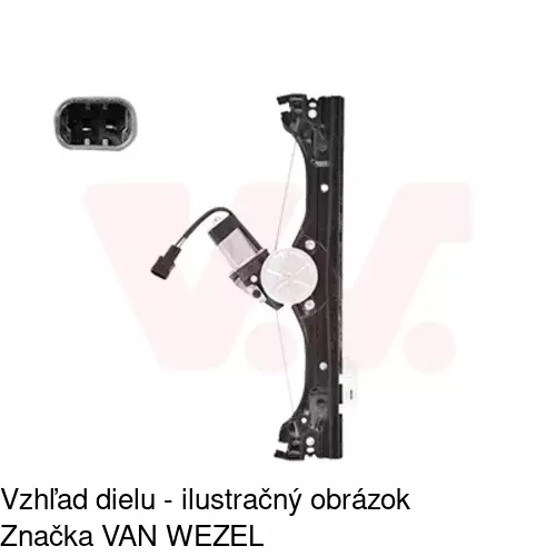 Elektrický mechanizmus okna dverí 3035PSE1 /POLCAR/ - obr. 4