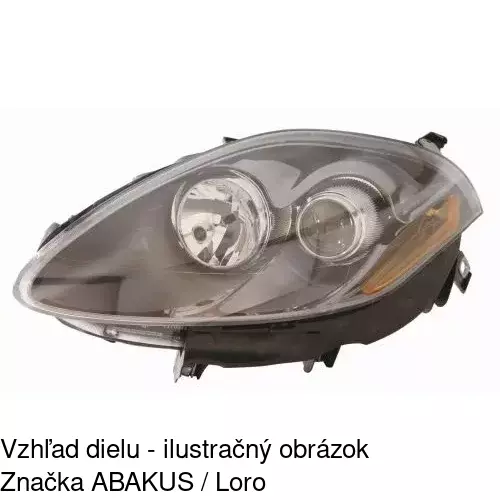 Hlavný reflektor 303810-E /POLCAR/ - obr. 3