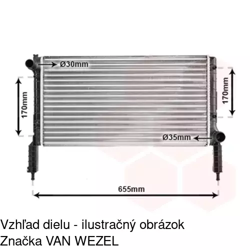 Chladiče vody 304008-1 /POLCAR/ - obr. 3