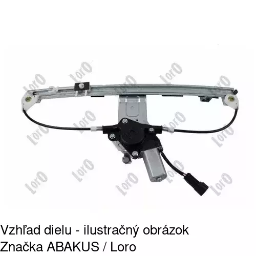 Elektrický mechanizmus okna dverí 3040PSE1 /POLCAR/ - obr. 3