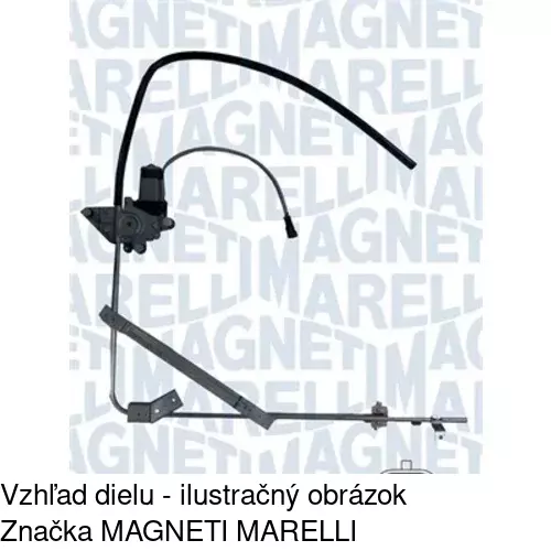 Elektrický mechanizmus okna dverí 3055PSE1 /POLCAR/ - obr. 1