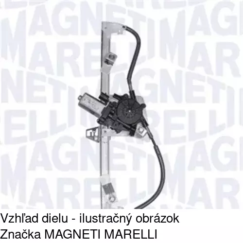 Elektrický mechanizmus okna dverí POLCAR 30A1PSE1E