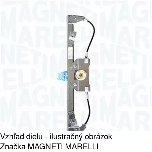 Elektrický mechanizmus okna dverí 30A1PSE2E /POLCAR/ - obr. 2