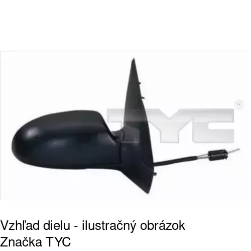 Vonkajšie zrkadlo 3201525M /POLCAR/ - obr. 4