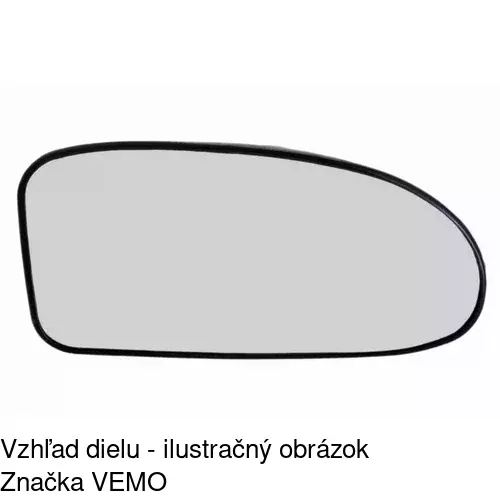 Sklo vonkajšieho zrkadla s držiakom 3201544M /POLCAR/ - obr. 5
