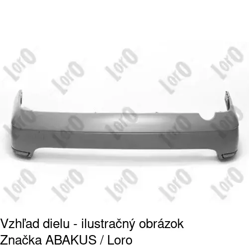 Zadný nárazník 320196-4 /POLCAR/ - obr. 1