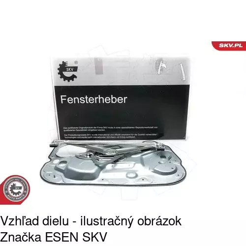 Mechanizmus sťahovania okna elektrický bez motora 3202PSG2 /POLCAR/ - obr. 3