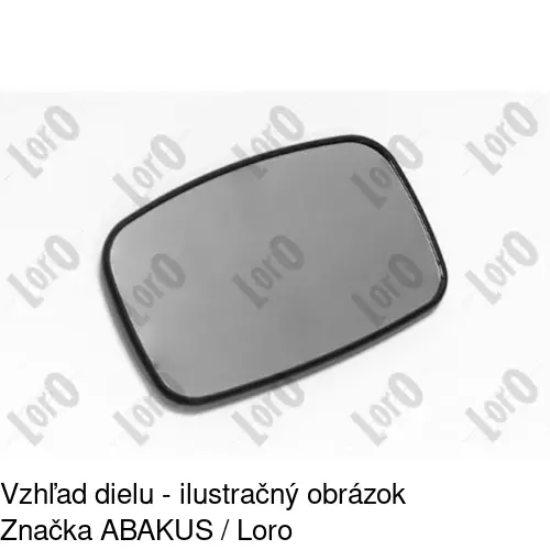 Sklo vonkajšieho zrkadla s držiakom 3207545M /POLCAR/ - obr. 5