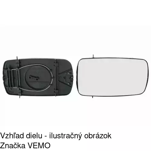 Sklo vonkajšieho zrkadla 3209553E /POLCAR/ - obr. 2