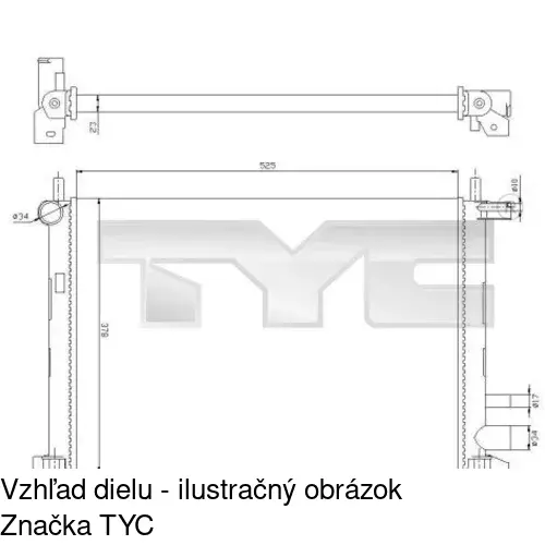 Chladiče vody POLCAR 321008-1