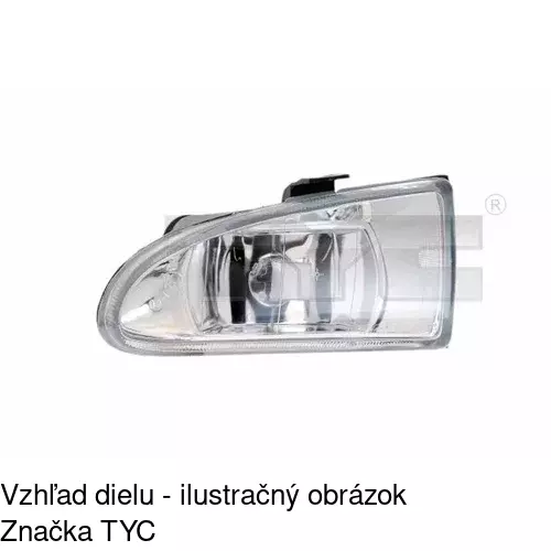 Hmlové svetlo - predné POLCAR 3210290E