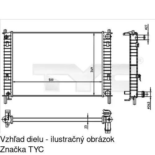 Chladiče vody POLCAR 321208-1