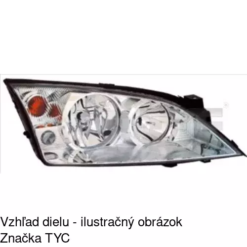 Hlavný reflektor POLCAR 321810-U