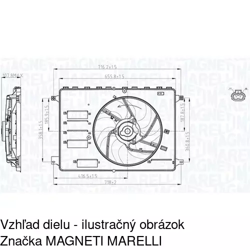Ventilátory chladičov 321923W1 /POLCAR/ - obr. 1