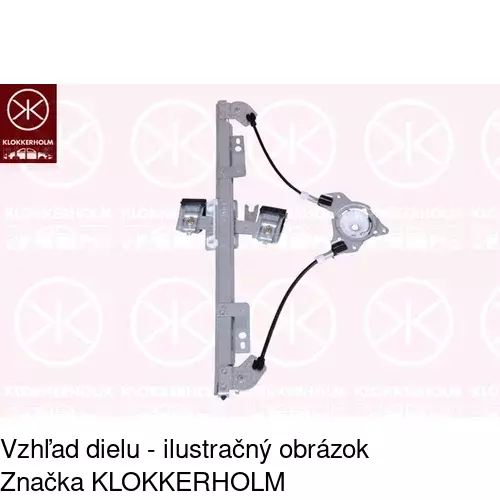 Mechanizmus sťahovania okna elektrický bez motora 3228PSG2E /POLCAR/