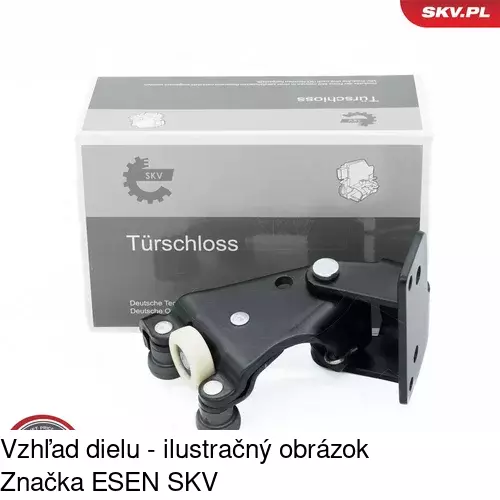 Vozík - kolieska pant posuvných dverí POLCAR 3236Z-71