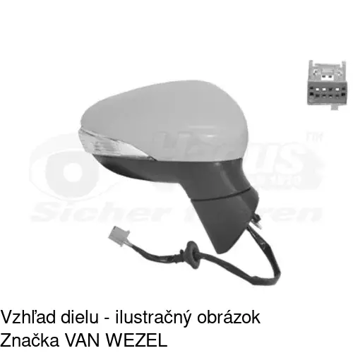 Vonkajšie zrkadlo 3238524E /POLCAR/ - obr. 2