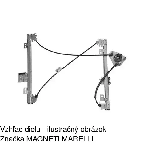 Mechanizmus sťahovania okna elektrický bez motora 3238PSG6E /POLCAR/ - obr. 1